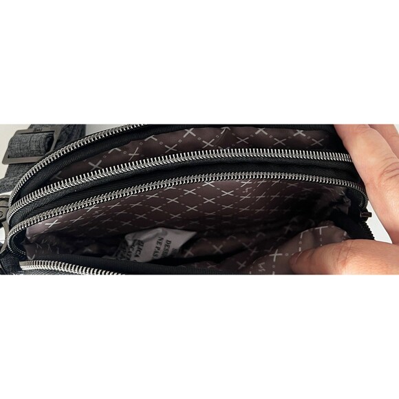 Lug Coupe Gray Quilted RFID Crossbody/Waist Bag with Adjustable Strap NWT - Picture 7 of 13